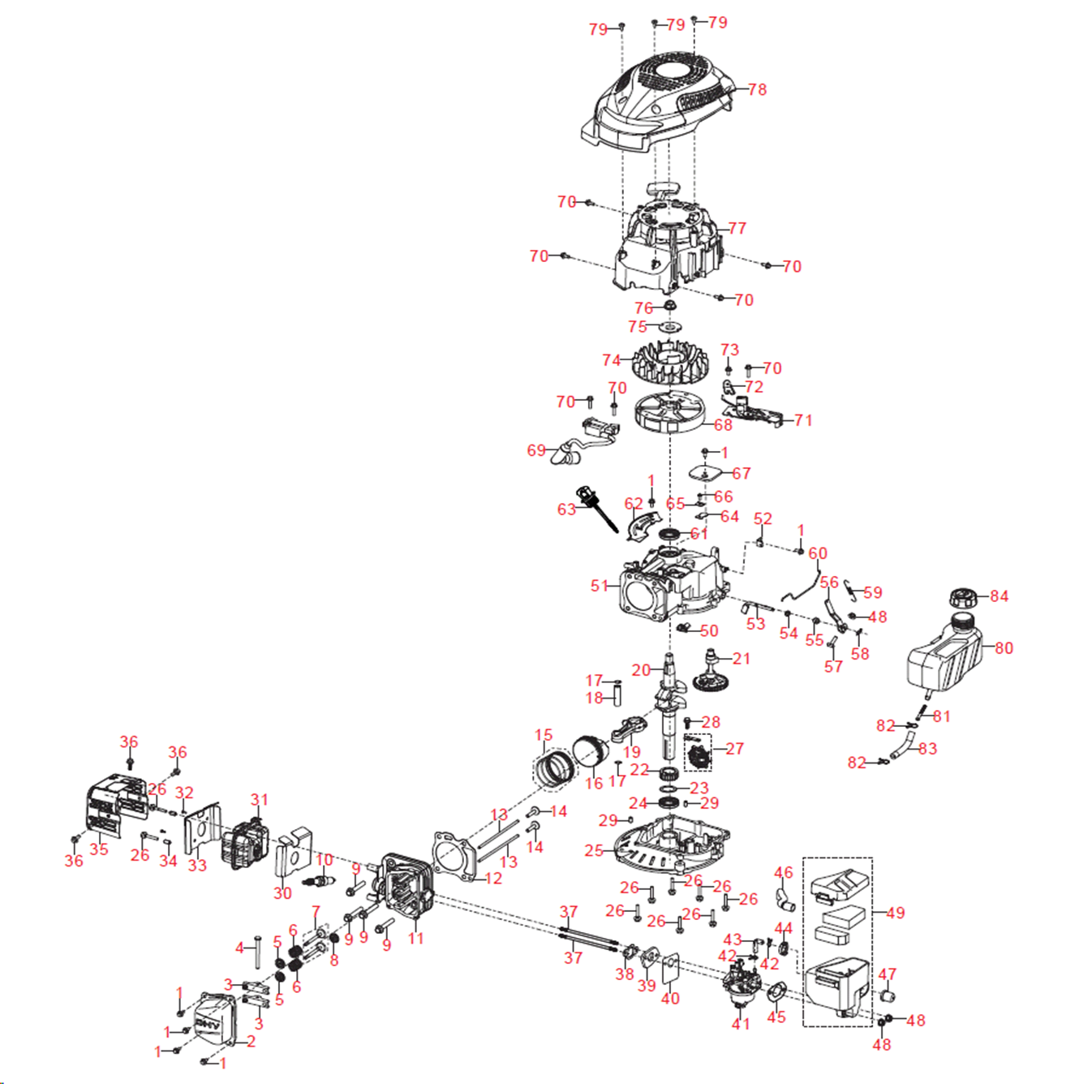 Газонокосилка бензиновая GLM-410