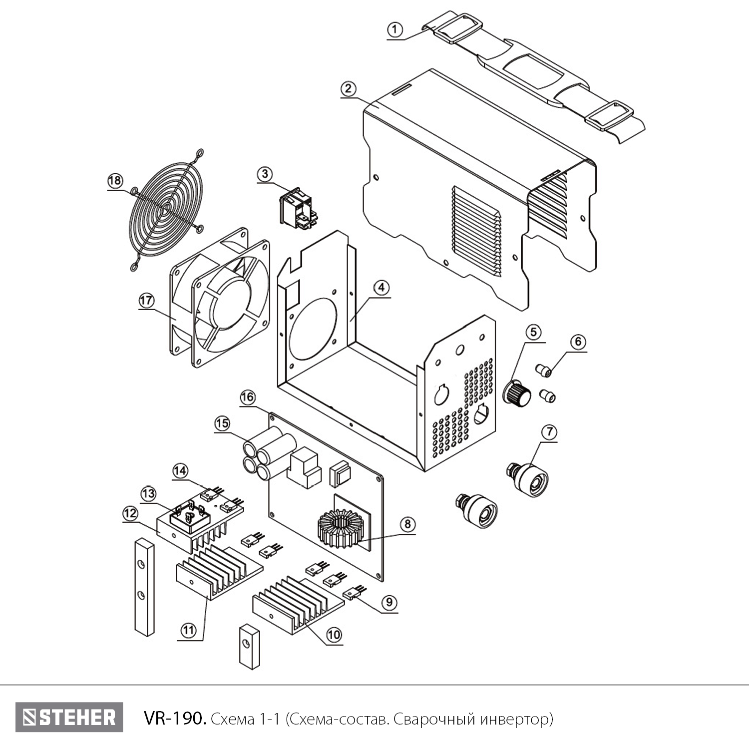 Сварочный инвертор, ММА VR-190