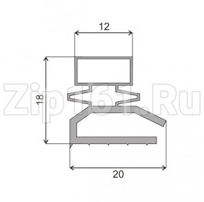 Уплотнитель двери холодильника ОКА 6М (580x290mm) Профиль Р1